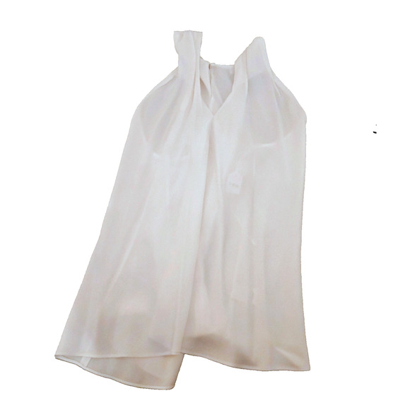 A.L.C. Elegant White Evening Sleeveless Blouse Top 8 - Picture 7 of 15